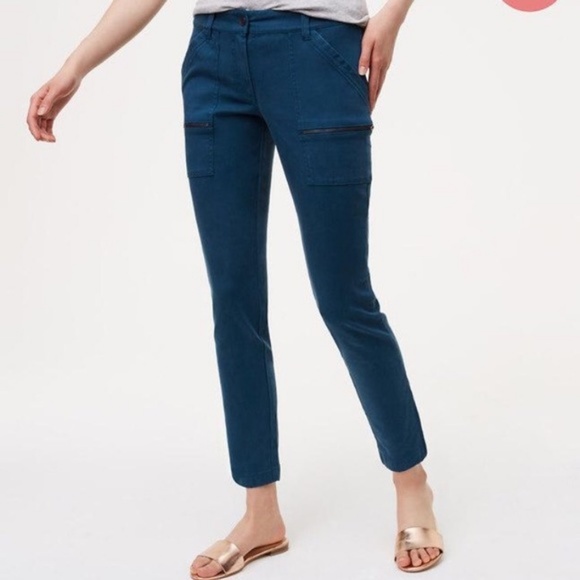 LOFT Pants - ann taylor loft skinny zipper ankle pants 0p